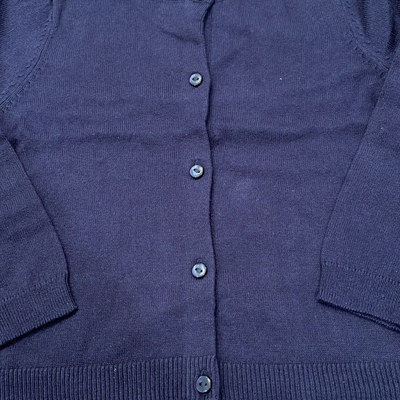 H&M Navy Fine-knit Cotton Cardigan/ NWT/4T - Picture 5 of 9